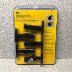 Init Home Theater Speaker Mounts 5-Pack - Black NT-SWM5B New In Box